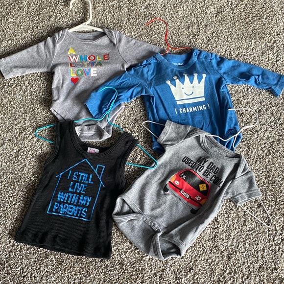 Other - 🖤 Mixed Baby Onesie & Tee Bundle 0-3, 0-6, 3-6 & 6 months